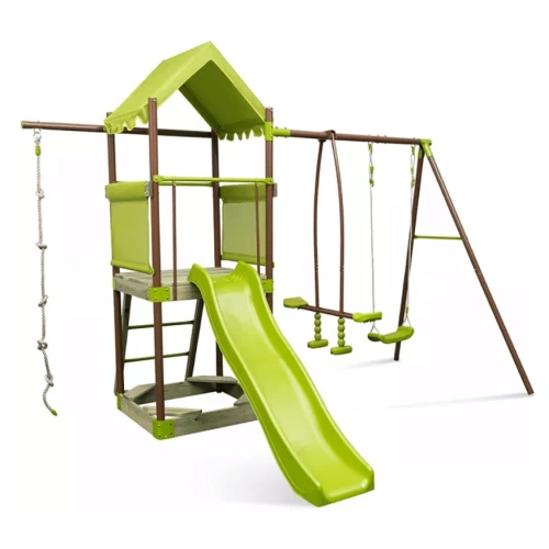 Green For Swing Set – Комплект с люлки и пързалка за игра PAT68822