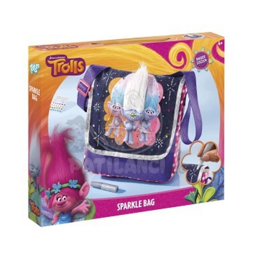 Детски комплект Декорирай сам бляскава чанта с тролчета Totum | P37194
