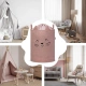 Кош за съхранение на играчки xl с връзка, розова котка  - 4