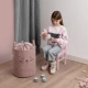 Кош за съхранение на играчки xl с връзка, розова котка  - 9