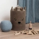 Кош за съхранение на играчки xl с връзка, кафяво мече  - 6