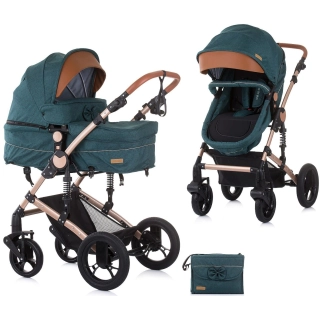 Комбинирана стилна и модерна бебешка количка Камеа Авокадо