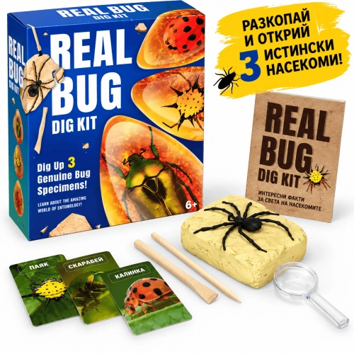 Детски STEM комплект за разкопки Real Bug PAT82409