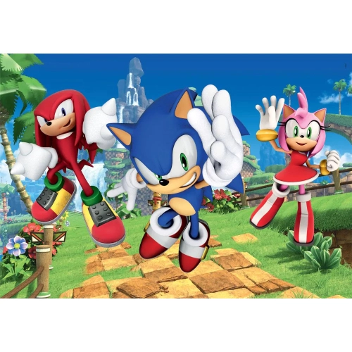 Комплект 3 броя детски пъзела по 48 части Sonic | PAT24330