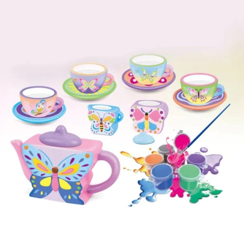 Детски керамичен сервиз за чай за оцветяване Tea Party  | PAT24370