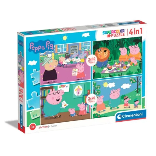 Комплект 4 броя детски пъзела Peppa Pig | PAT24372