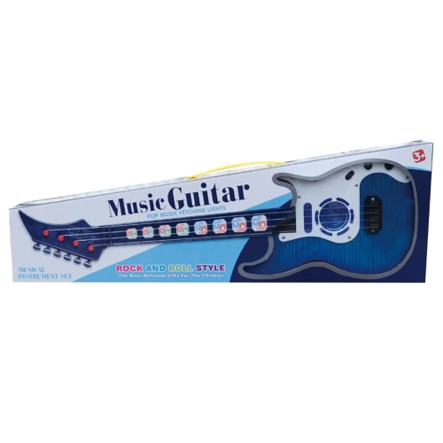 Детска синя електрическа китара Pop Music | PAT24406
