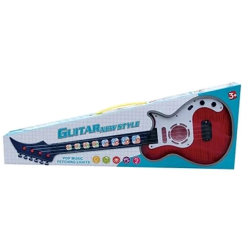 Детска червена електрическа китара Pop Music | PAT24407