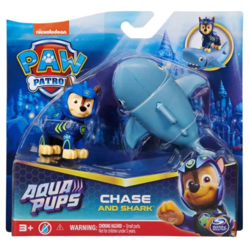 Детска фигурка Чейс с подводен приятел Акула Aqua Pups | PAT24471