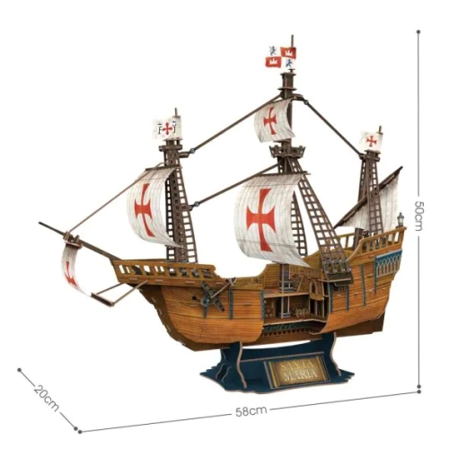 Детски 3D Пъзел кораб Santa Maria  - 11