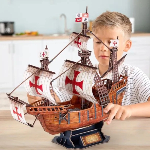 Детски 3D Пъзел кораб Santa Maria  - 13