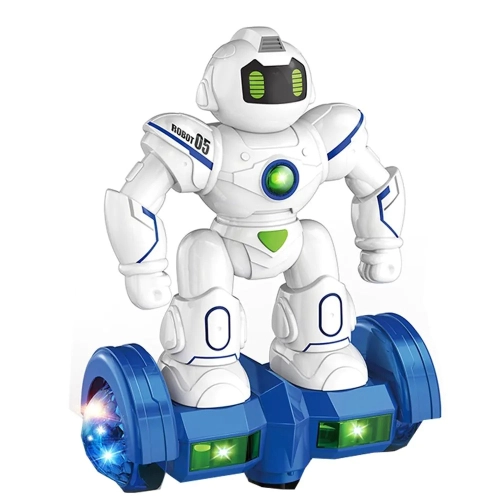 Детски бял робот Mecha 05 с ховърборд  | PAT24484