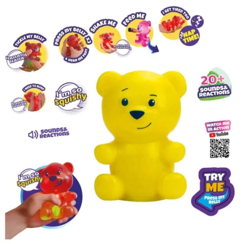 Детска играчка Жълто интерактивно мече Gummymals | PAT24535
