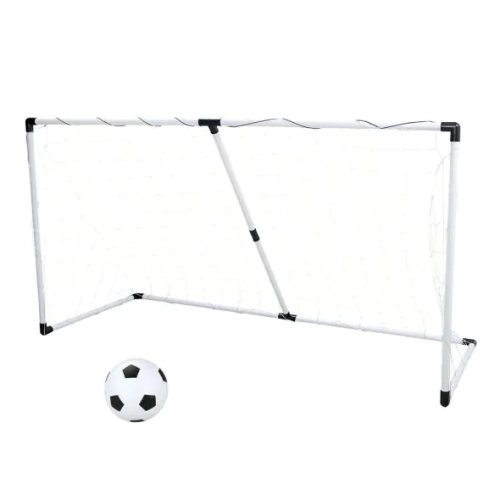 Детска бяла футболна врата с топка Soccer Set 158см. | PAT24536