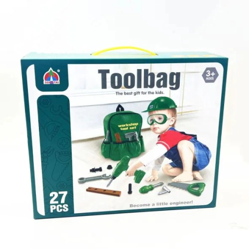 Детски инструменти в ранцица с каска Tool Bag 27ч. | PAT24540