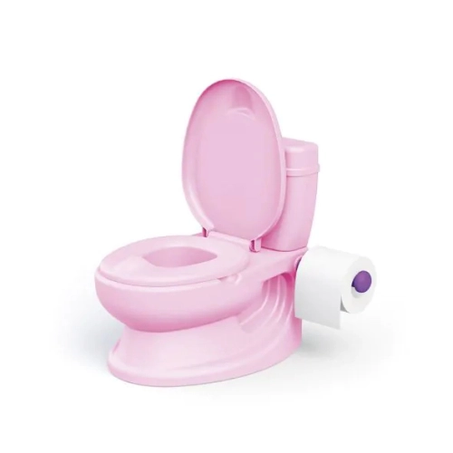 Детско розово гърне - тоалетна чиния със звук  - 1