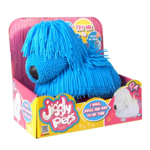 Детска плюшена играчка Синьо куче Рошльо  - 1