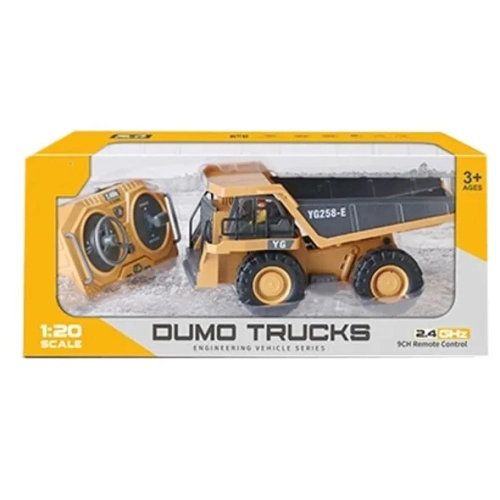 Детски жълт камион самосвал Dumo Trucks 1:20 R/C | PAT24579