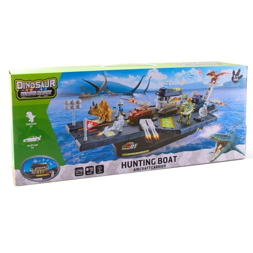 Детска играчка Кораб с динозаври и колички Hunting Boat | PAT24594