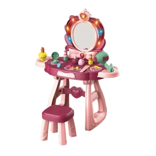 Детска тоалетка Make Up Desk със столче и светещо огледало | PAT24640