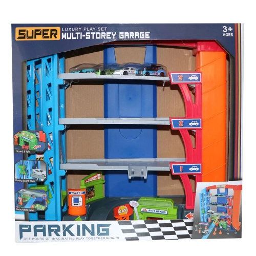 Детски паркинг 4 нива с колички Super Multi-Storey Garage | PAT24641