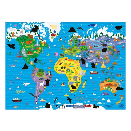 Детски магически пъзел Карта на света 50 части | PAT24665