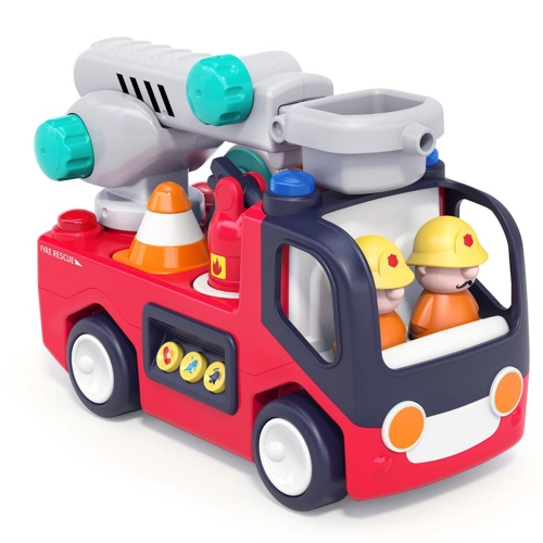 Детски пожарна кола за ранно обучение със звук и светлина  - 1
