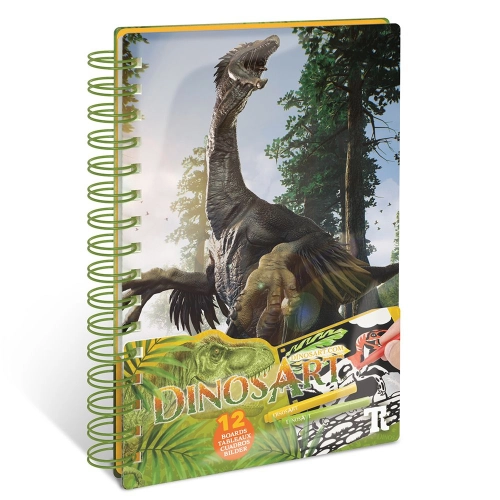 Детска творческа книга рисуване с кадифе Динозаври | PAT24737