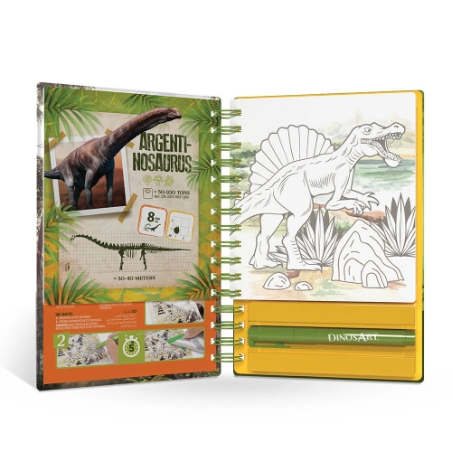 Детска творческа книга рисуване с фолио Динозаври | PAT24738