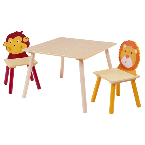 Детска Дървена Маса с 2 Столчета | PAT24956