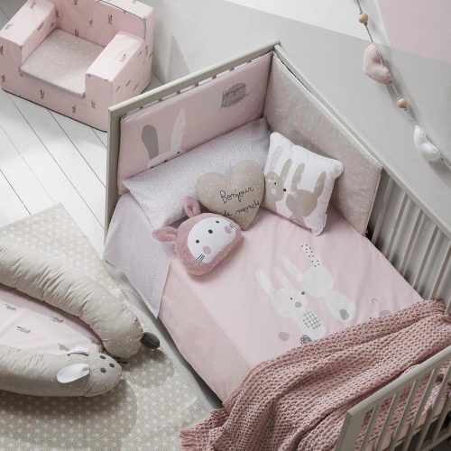 Комплект чаршафи за бебешко легло 60х120см. Snoops Rosa | PAT25094
