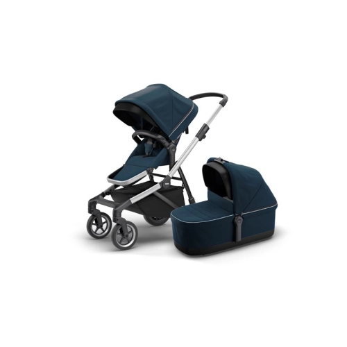 Бебешка комбинирана количка 2в1 Sleek Navy Blue | PAT25364