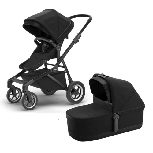 Комбинирана бебешка количка 2в1 Sleek  черна | PAT25367