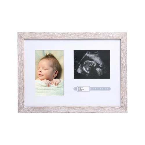 Рамка за бебешки снимка, видеозон снимка и гривна Rustic | PAT25398