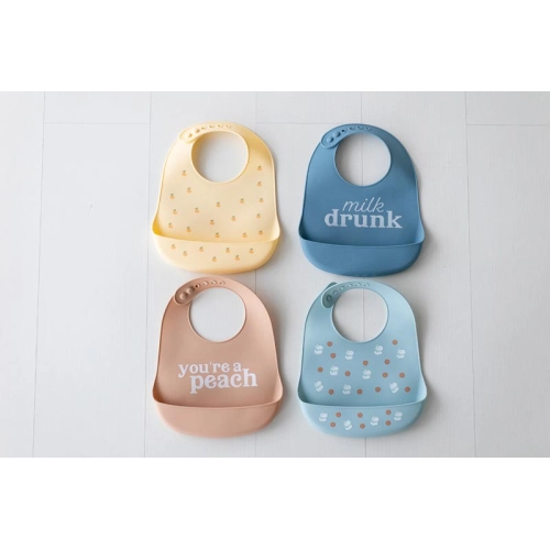 Комплект 2 броя бебешки силиконови лигавници Milk Drunk | PAT25401