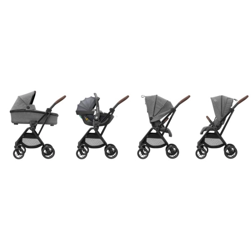 Детска сива лятна количка Leona 2 Select Grey | PAT25432