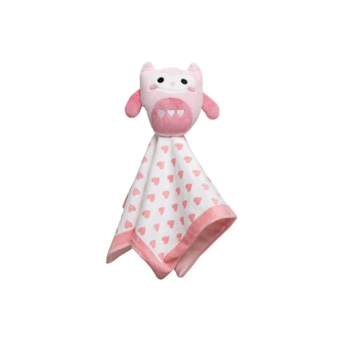Бебешка розова играчка кърпичка Owl pink | PAT25435