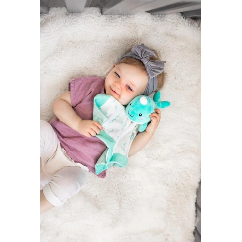 Бебешка играчка кърпичка Narwhal blue | PAT25436