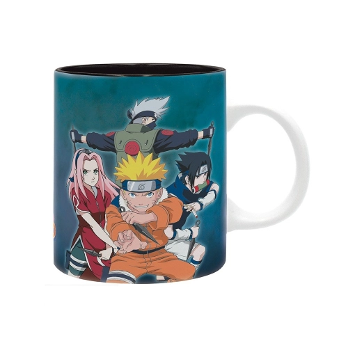 Детска керамична чаша с дръжка Naruto Team 7 vs Haku/Zabuza  - 1