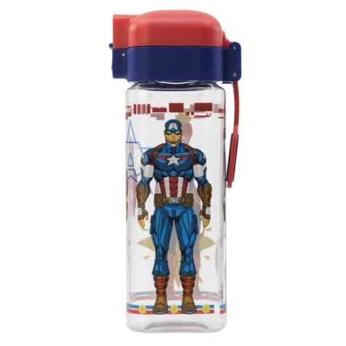 Детска квадратна бутилка Avengers 550 мл  - 1