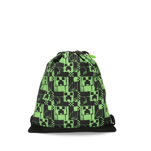 Детска ученическа спортна торба Minecraft Green  - 3