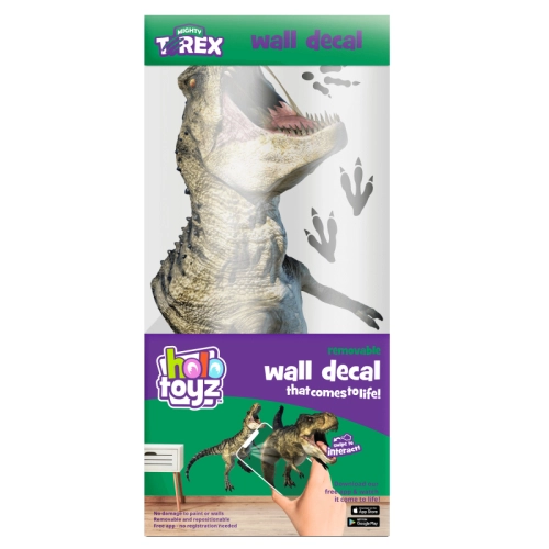 Детски интерактивен декоративен стикер за стена Т-Рекс | PAT26786