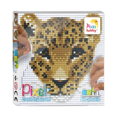 Забавен хоби комплект с пиксели  - Леопард | PAT26843
