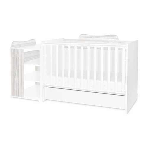 Бебешко дървено легло Multi 190/82 Цвят Бяло/Арт | PAT26954
