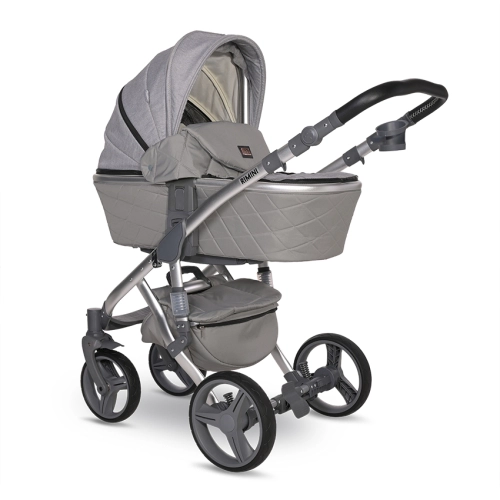 Бебешка комбинирани количка 2в1 Rimini Premium Grey | PAT27053