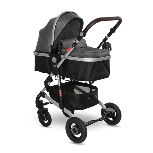 Бебешка комбинирана количка 2в1 Alba Premium Steel Grey  | PAT27060