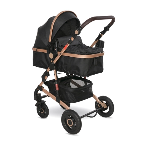 Детска комбинирана количка 2в1 Alba Premium Black | PAT27062