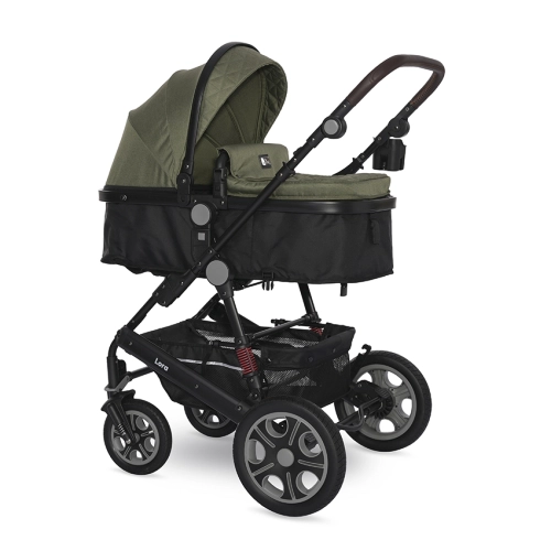Комбинирана бебешка количка Lora Loden Green до 22 кг | PAT27075