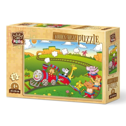 Дървен детски пъзел 16 части Art-Puzzle Животни | PAT27363