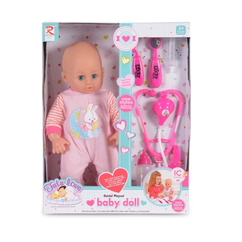 Детска кукла с докторски комплект 36cm | PAT27781